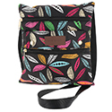 Leaves Cross Body Bag Black